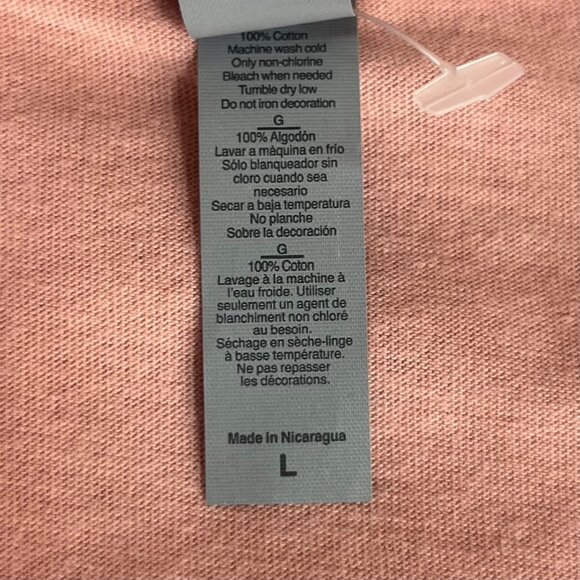 Next Level Apparel Cropped Tshirt Womens Large New WOT Dusty Rose Long Sleeve - Picture 7 of 7